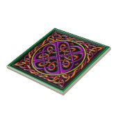 ケルト族のタイルの黒 タイル (側面)