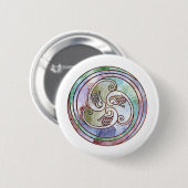 ケルト族のタツノオトシゴ 缶バッジ (正面&裏面)