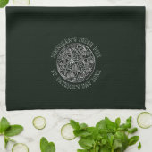 ケルト族のデザインのセントパトリックの日のバーまたは キッチンタオル (折り畳み)