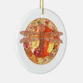 ケルト族のトンボのオーナメント セラミックオーナメント (右)