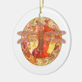 ケルト族のトンボのオーナメント セラミックオーナメント (左)