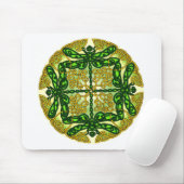 ケルト族のトンボの緑 マウスパッド (マウス)