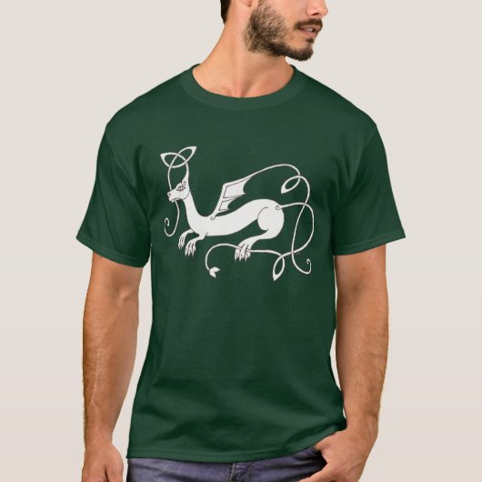 ケルト族のドラゴンのワイシャツ Tシャツ (正面)
