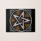 ケルト族のドラゴンの五芒星 ジグソーパズル (横)