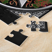 ケルト族のドラゴンの五芒星 ジグソーパズル (側面)