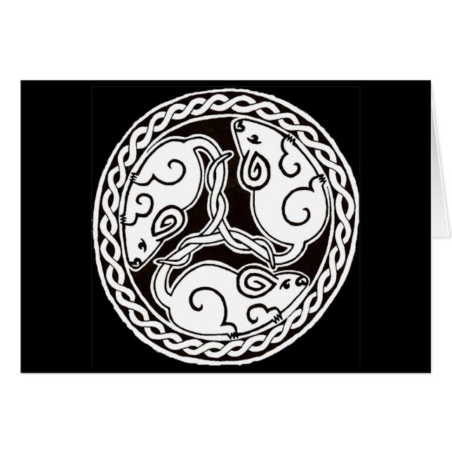 ケルト族のネズミカード2 (正面横)