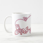 ケルト族のハリネズミのマグ コーヒーマグカップ (左)