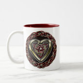 ケルト族のハートのマグ ツートーンマグカップ (左)
