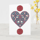 ケルト族のハートカード2 カード (黄色い花)