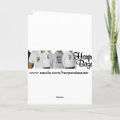 ケルト族のハープのバースデー・カード カード (裏面)