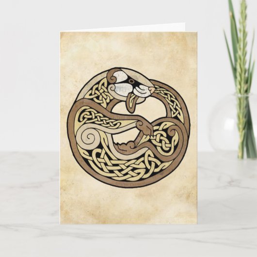 ケルト族のフェレット カード (正面)