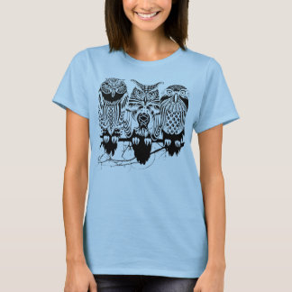 ケルト族のフクロウ Tシャツ