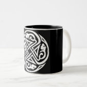 ケルト族のラットの円 ツートーンマグカップ (正面右)