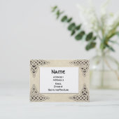 ケルト族のレースのぽっちゃりした名刺 名刺 (スタンド正面)