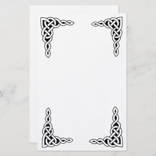 ケルト族のレース3の文房具 便箋 (正面/裏面)