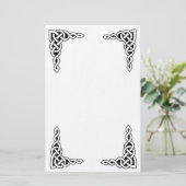 ケルト族のレース3の文房具 便箋 (スタンド正面)