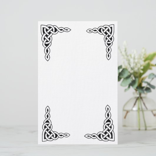 ケルト族のレース3の文房具 便箋 (スタンド正面)