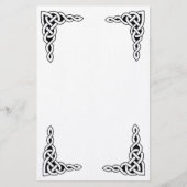 ケルト族のレース3の文房具 便箋 (正面)