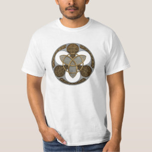 ケルト族の三位一体の盾 Tシャツ