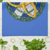 ケルト族の三位一体の結び目 キッチンタオル (折り畳み)