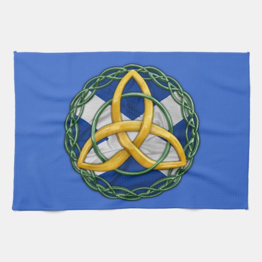 ケルト族の三位一体の結び目 キッチンタオル (横)