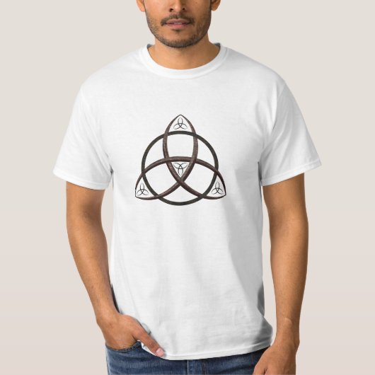 ケルト族の三位一体の結び目 Tシャツ (正面)