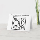 ケルト族の三重のハートのバレンタイン シーズンカード (裏面)