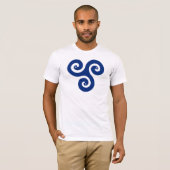 ケルト族の三重の螺線形のTシャツ Tシャツ (正面フル)