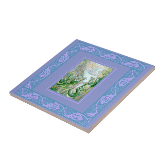 ケルト族の人魚 タイル (側面)