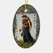 ケルト族の女性オーナメント セラミックオーナメント (左)