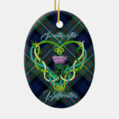 ケルト族の女性オーナメント セラミックオーナメント (裏面)