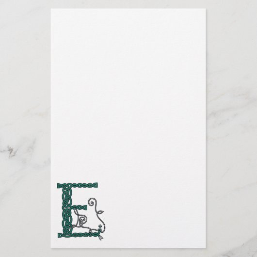 ケルト族の手紙Eの文房具 便箋 (正面)