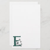 ケルト族の手紙Eの文房具 便箋 (正面/裏面)