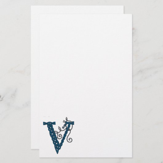 ケルト族の手紙Vの文房具 便箋 (正面/裏面)