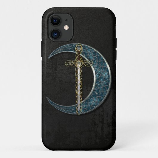 ケルト族の月および剣 Case-Mate iPhoneケース (裏面)