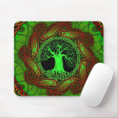 ケルト族の木(照らされた版) マウスパッド (マウス)