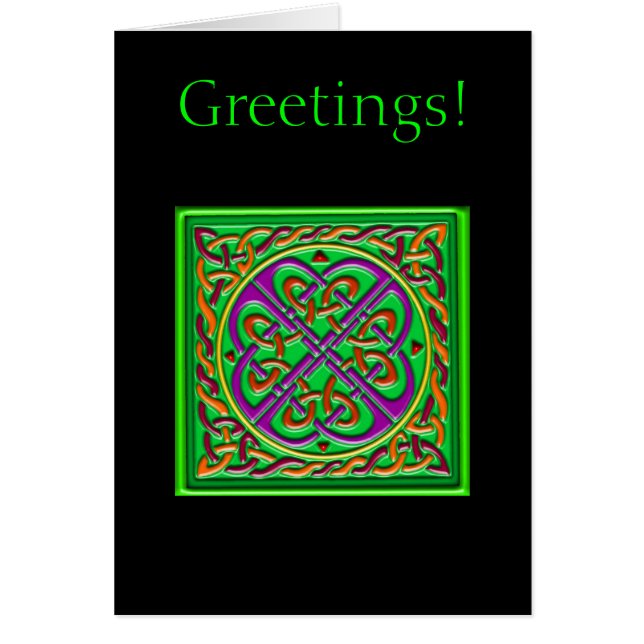 ケルト族の正方形の緑 (正面)