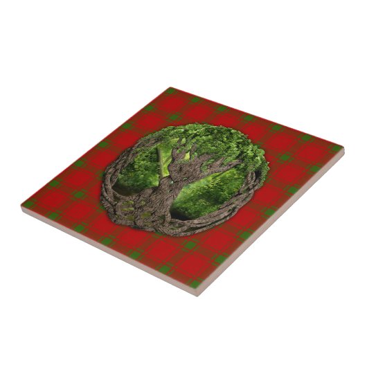 ケルト族の生命の樹およびSleatの一族MacDonald タイル (側面)