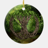 ケルト族の生命の樹 セラミックオーナメント (裏面)