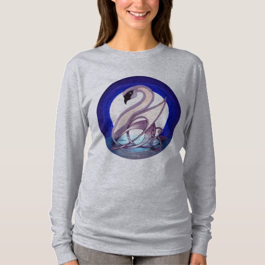 ケルト族の白鳥 Tシャツ (正面)