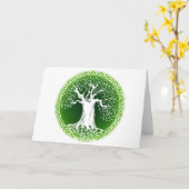 ケルト族の知恵の木 カード (黄色い花)