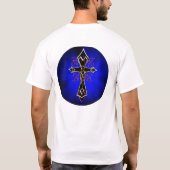 ケルト族の種族の十字のTシャツ Tシャツ (裏面)