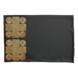 ケルト族の結び糸細工の十字 枕カバー