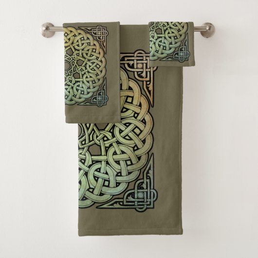 ケルト族の結び糸細工の曼荼羅 バスタオルセット (インサイチュ)