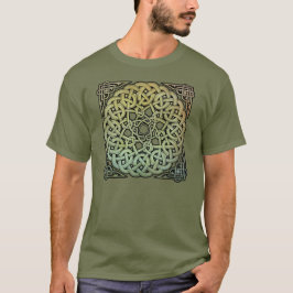 ケルト族の結び糸細工の曼荼羅 Tシャツ
