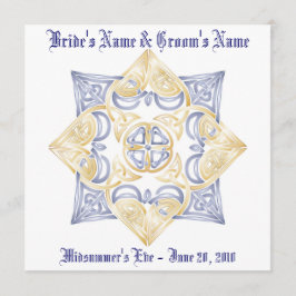 ケルト族の結婚の結び目Inivitation (従来とは違う) 招待状