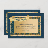 ケルト族の緑|のサンキューカード サンキューカード (正面/裏面)