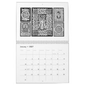 ケルト族の芸術は壁掛けカレンダーを設計します カレンダー (1月 2027)