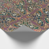 ケルト族の芸術猫のケルト族の結び糸細工の包装紙 ラッピングペーパー (角)