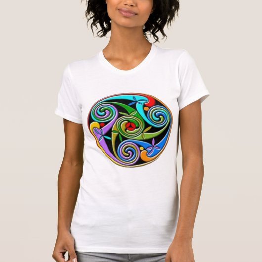 ケルト族の螺線形のTシャツ Tシャツ (正面)